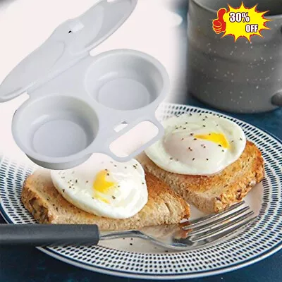 Microwave Egg Poacher Saves Time Eggs Made Easy No Safety Mess F6R5 2024 • $2.41