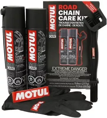 Motorcycle Chain Clean Lube Kit C1 C2 Complete MC Care System Road Street • $76