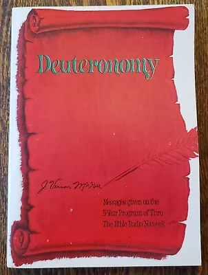  Deuteronomy  J.Vernon McGee Rare Vtg 1975 1st Printing Paperback Collectible • $14