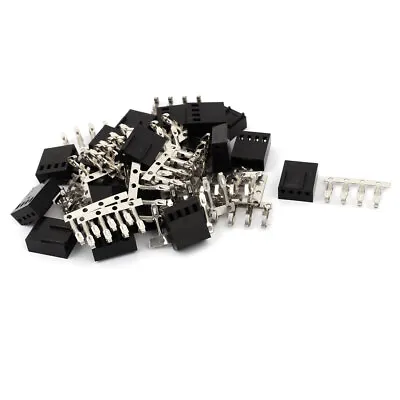 20 Sets 2.54mm Pitch 4 Pin Plastic Male PC Fan LED Power Connector • £4.10