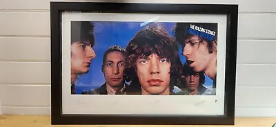  Rare Rolling Stones Signed Lithograph Poster  Black And Blue • $650