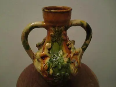 Antique Chinese Ming Style Qing Sancai Glaze Terracotta Pottery Vase • £195