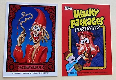 2022 Topps Wacky Packages March Portraits Card 2 Goonman's Noodles • $9.99