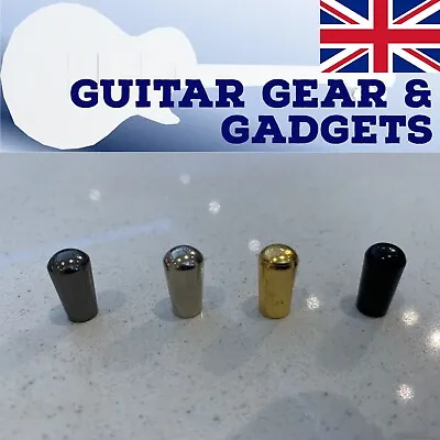 UK STOCK - Metal Les Paul Guitar Pick Up Toggle Switch Tip / Knob • £3.99