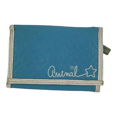 Vintage Retro Animal Star Blue White Tri-Fold Wallet Purse Zip Up Used Women's • £19.99