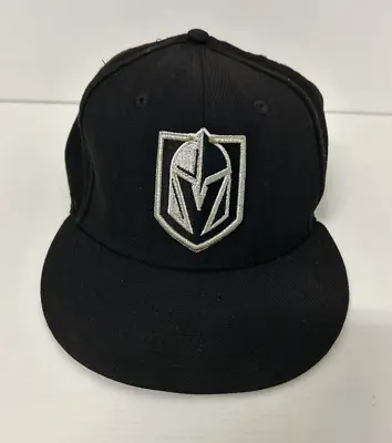 Vintage Las Vegas Golden Knights Baseball Cap New Era Embroidered 7-5/8 Black • $14.24