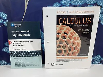 $99 • Buy Calculus For Biology And Medicine 4th Edition + MyLab Math Online Access Card