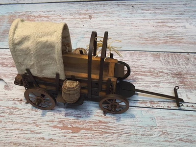 $19.99 • Buy Vintage Half Cover Wood And Metal Wagon