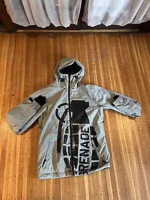 Grenade Fatigue Project Mens Size L Ski Snowboarding Jacket Large Hooded Pockets • $39.99