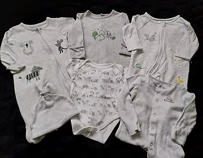 Unisex Babys Clothes Bundle Size 0 To 3 Months By Mamas & Papas John Lewis Etc  • £6
