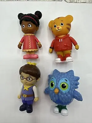 Daniel Tiger Toy Lot Of 4 Action Figures Dolls Miss Elaine Prince Wednesday Owl • $9.65