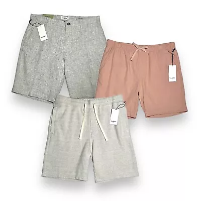 3 Pair Goodfellow & Co Shorts Men's 34/Medium Linen Drawstring Knit NEW • $32.50