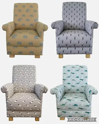 Sophie Allport Fabric Adult Chair Armchair Animals Accent Nursery Bedroom Dogs • £289.99