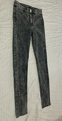 Hm Divided Womens Acid Washed Skinny Jeans Size 4 • $19.99
