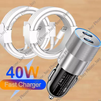 For IPhone 15 Pro Max Plus IPad Samsung 40W USB-C Fast Charger PD Type-C Cable • $8.75