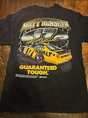 Matt Kenseth DeWalt Tools Blk/Yellow Racing T-Shirt Size M • $9.99