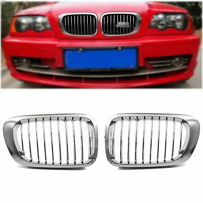 For BMW E46 M3 325Ci 330Ci 01-03 M3 2door 01-06 Chrome Kidney Grill Grille CL • $39.99