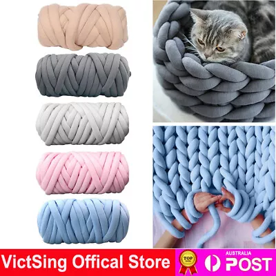 Super Soft Chunky Wool Gaint Yarn DIY Bulky Arm Knitting Roving Crocheting Mat • $18.99