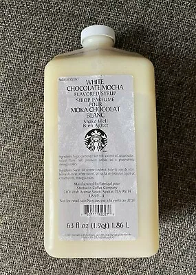 Starbucks White Chocolate Mocha Sauce (Syrup) NEW 63 Oz BB June 2024 • $36.99