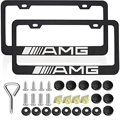 2Pcs Car License Plate Frames Covers AMG For Mercedes Benz Plate Tag Holders • $15.99