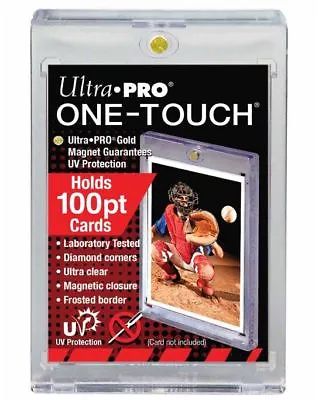 Ultra Pro One Touch Magnetic Card Holder 100pt With UV Protection Thick Cards • $2.99