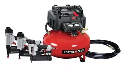 6 Gal. Portable Electric Air Compressor With 16-Gauge 18-Gauge And 23-Gauge  • $300