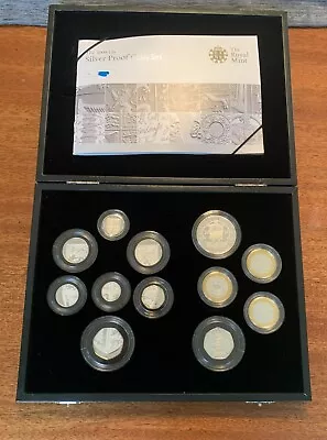 Royal Mint 2009 SILVER PROOF Coin Set Includes Kew Gardens 50p Cased With COA • £245