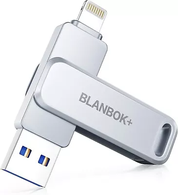 BLANBOK+ MFI Certified Memory Stick 128G USB Flash Drive For IPhone/iPad/Android • £29.99