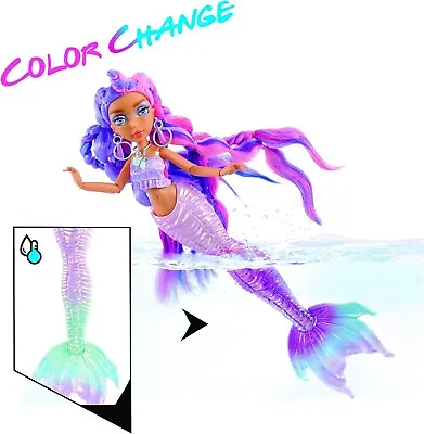 DMG BOX MERMAZE MERMAIDZ Color Change Kishiko Mermaid Fashion Doll + Accessories • $17.99