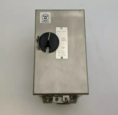 Westinghouse B100W1C Manual Motor Starter 3P 3PH Size M-0 Type 4 Enclosure SS • $255