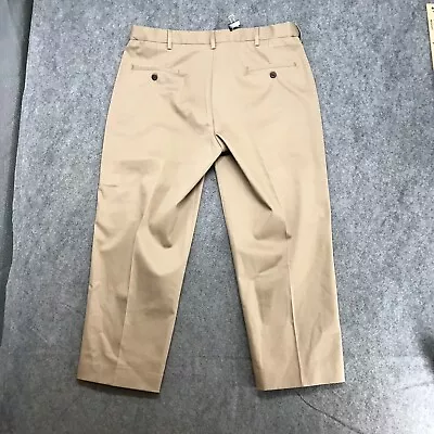 Haggar Pants Mens Size 36** Stretch Premium No Iron Twill Hidden Elastic Waist • $15.99