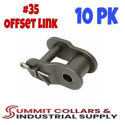 10pcs #35 Chain Offset Half Link Roller 3/8  Pitch Carbon Steel For 06C Chain • $9.69