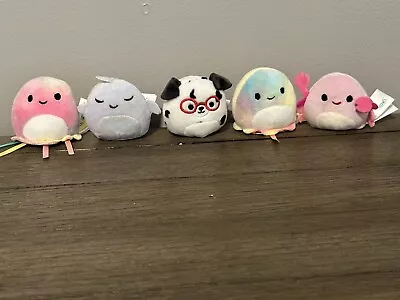 Mini Squishmallow Squishville Lot Of 5 Mixed Lot Soft Plush Excellent 2 Inch • $5.99