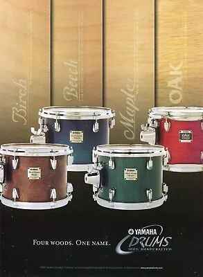2005 Print Ad Of Yamaha Drums Birch Beech & Maple Absolute Oak Custom • $9.99