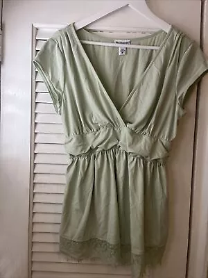 Motherhood Maternity Green Women's Top Blouse Shirt Size XL • $12