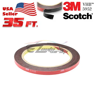 $9.24 • Buy Genuine 3M VHB #5952 Double-Sided Mounting Foam Tape Automotive Car 6mmx35FT