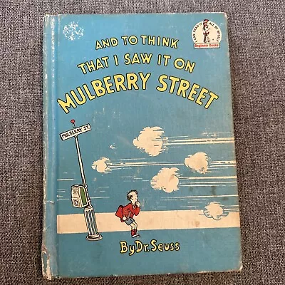 Vintage Dr. Seuss And To Think I Saw It On Mulberry Street - Book Club Edition • $20
