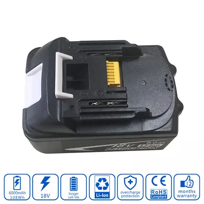 18V 6000mAh Tool Battery Cordless Drill For Makita LXDT01Z LXDT04Z LXDT06Z • $37.21