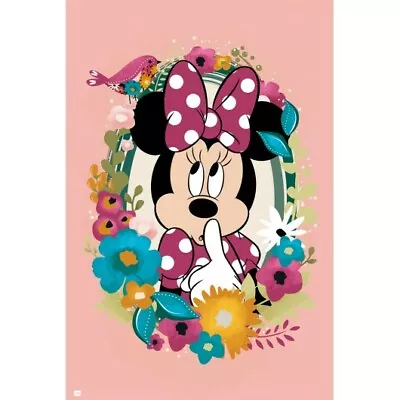 MINNIE MOUSE - FLOWES POSTER 24x36 - DISNEY 85304 • $11.95