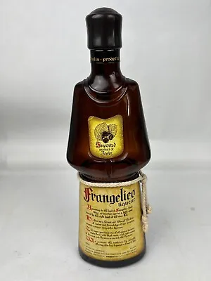 Vintage FRANGELICO LIQUEUR 1L Bottle Decanter Amber Monk Shape - Italy  *EMPTY* • $9.50