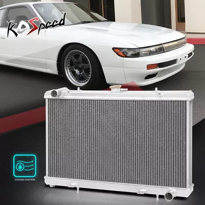 2-Row Aluminum Cooling Radiator For 89-94 Nissan 240SX Silvia S13 SR20-DET L4 • $145.99