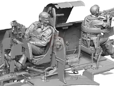 Legend 1/32 US Navy Pilot & Rear Gunner WWII Set #2 (2 Heads) (2 Figures) LF3237 • $42.93
