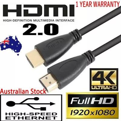  New HDMI Cable 3D Ultra HD 4K 2160p 1080p High Speed With HEC ARC • $28.99