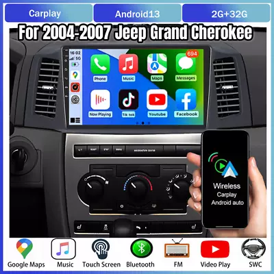 10.1'' For Jeep Grand Cherokee 2004-2007 Android 13 Car Stereo GPS Radio CarPlay • $165