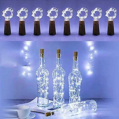 £1.99 • Buy Bottle Fairy String Lights Battery Cork Shaped Christmas Wedding Party 20 Led 2M