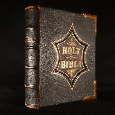 £715 • Buy C1880 The Illustrated National Family Bible John Eadie Illustrated Full Moroc...