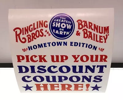 Vintage Ringling Bros. & Barnum Bailey  Circus Counter Display Ticket Sales • $14.99