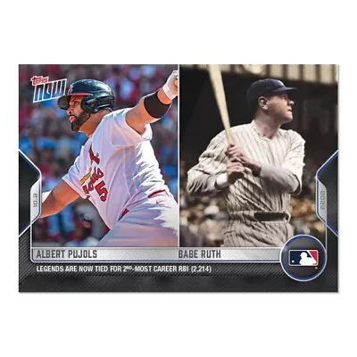 ALBERT PUJOLS And BABE RUTH Legends Are Tied For 2nd Most Career RBI • $4.99