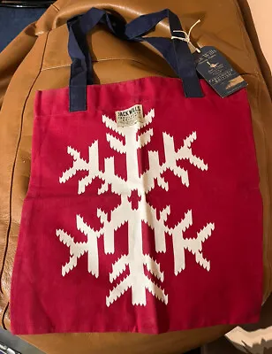 Jack Wills Snowflake Canvas Tote Shopper Bag. Brand New With Tags • £14.99