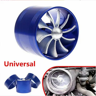 Aluminum Car Air Intake Turbonator Engine Turbine Charger Fan Gas Fuel Saver • $12.90